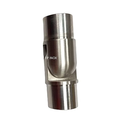 Embout Raccord Cardan Articulé inox A2 Satiné Pour Tube 42.4mm Epaisseur 2mm Garde Corps