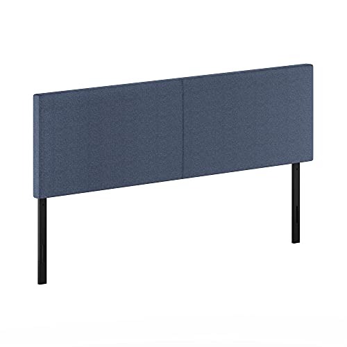 Image of Furinno Roanne Upholstered Headboard, Denim, King | Wooden Headboard, Bed Frame Mount Head Board, Easy Assembly, for Bedroom, Dorm