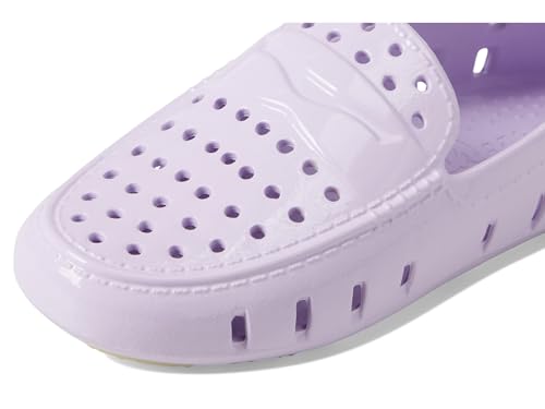 Image of Floafers Kids Unisex Prodigy Driver Patent (Big Kid) Dusty Pink Patent /Putty 4 Big Kid M