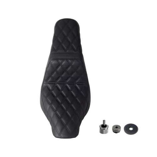 Coussin de siège conducteur haut de gamme en finition noire pour moto Softail FLSB 2018-2024
