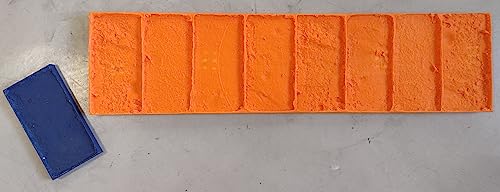 Molde de hormigón impreso imitacion Ladrillo T (Terminación) 10,5x19,5 cm - Moldes Hormigon Impreso Cenefa (Ladrillo Suelto 19,5 x 9,8 cm)