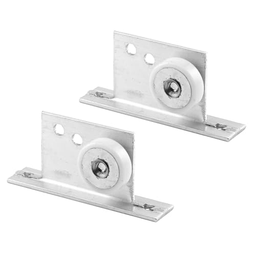 Prime-Line M 6035 Tub Enclosure Roller and Bracket Assembly, 3/4 In., Flat Edge Nylon Tire, Steel...