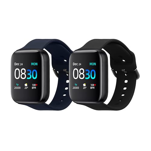Miglior smartwatch per il nuoto da piscina ed in mare kwmobile 2x Cinturino TPU Silicone Fibbia Compatibile con iTOUCH Air 3 Cinturino - Cinturini 14-22 cm