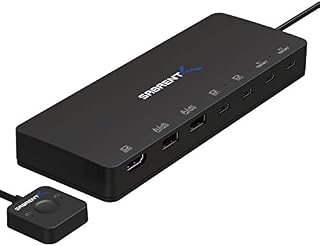 SABRENT 2-Port USB Type-C KVM Switch with 60 Watt Power Delivery Option (USB-KCPD)