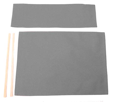 Replacement Cover Canvas for Director's Chair (Flat Stick) (Grey)