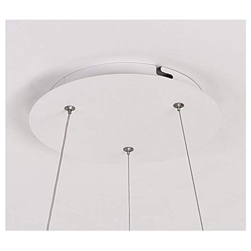 Plafonnier LED noir et blanc de 60cm pour illuminer votre table à manger moderne