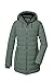 killtec Damen Steppparka/Parka mit Kapuze KOW 55 WMN QLTD PRK, grüngrau, 40, 41809-000
