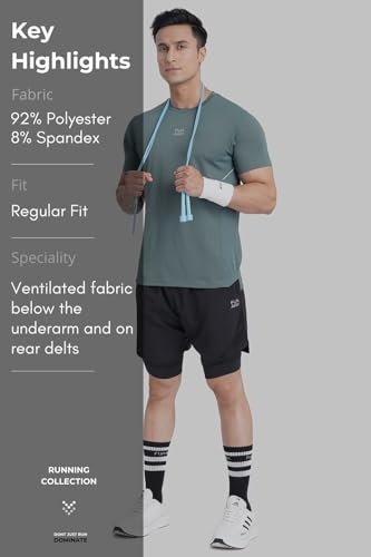 Image of FUAARK Sprint Running Tshirt Sports and Gym Slim Fit Men's T-Shirt