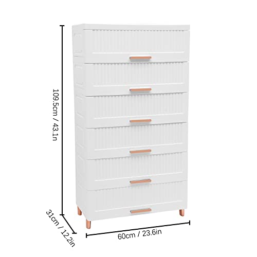 Kensyuint Plastic Dresser Storage,Dresser,Chest Of Drawers,Closet Organizer,Plastic Drawers,With 6 Drawers Dressers Storage Cabinet Tall Dresser,For Clothes Plastic Drawer Dresser,Home Bedroom #TOP1