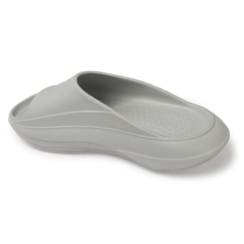 Image of AROOM Men's Classic Ultra Soft Sliders /Slippers with Cushion FootBed for Adult | Comfortable & Light Weight | Stylish & | Waterproof & Everyday Flip Flops for Gents /Boys