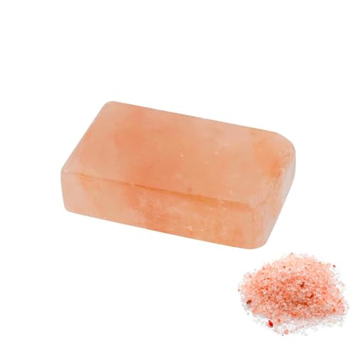 Saponetta di Sale dell'Himalaya Ideale per uno Scrub Rigenerante - Saponetta di Sale con Effetto Nutriente Senza Alcool o Profumo