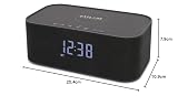 Explore Scientific Głośnik stereo Bluetooth z funkcją budzika i ładowania