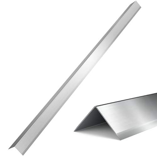 Fengone 10 Pack Stainless Steel Wall Corner Guard Metal Wall Corner Guard Wall Protection 304 Stainless Corner Guard 2 x 2 x 48 inch with 90-Degree Angle