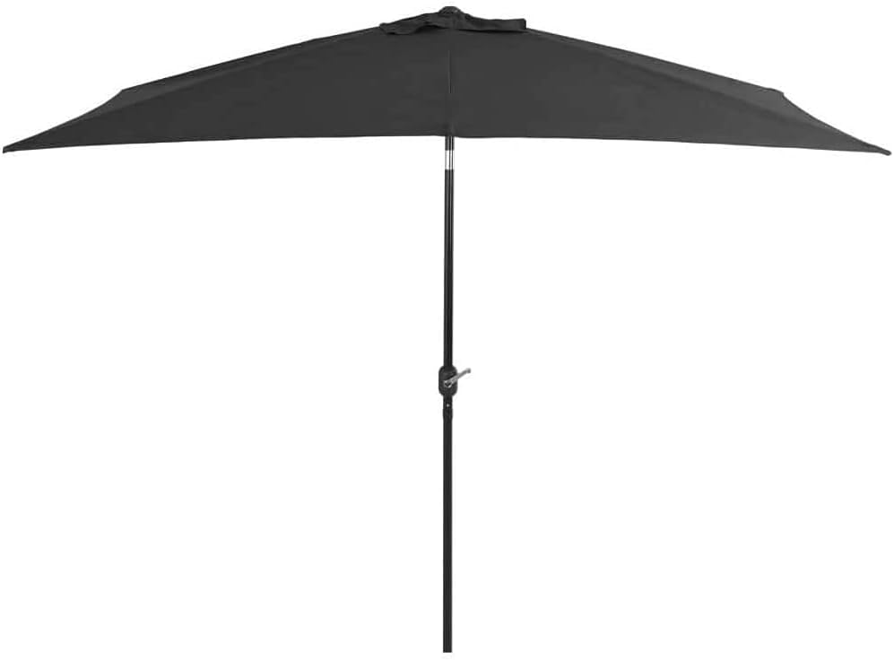 Sombrillas de jardín Paraguas antracita de alta densidad impermeables y resistentes a los rayos UV, utilizados en jardines, mercados, balcones, patios, playas, campings, etc. Paraguas modernos y senci
