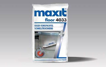 maxit floor 4033 Faser-Feinspachtel | 25kg | Zement-Bodenspachtelmasse, Fließspachtelmasse | faserverstärkter Fließspachtel für Einbaudicken von 1-10 mm | CT-C25-F7