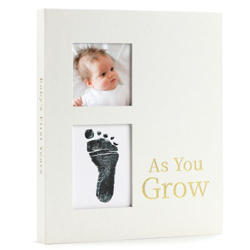 Image of Keepsake Memory Book for Baby Boys or Girls, Timeless First 5 Year Baby Book, A Milestone Book to Record Every Event from Birth to Age 5 Gender Neutral Journal Scrapbook Photo Album (Cream)