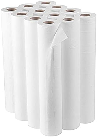 Super Quality White Couch Roll 20", 2 PLY Hygiene Roll-40 Meters Long (2 Rolls)