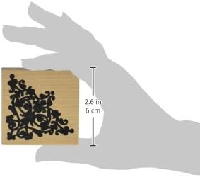 Miniatura 3 de Hampton Art Cam & Chloe Corner Flourish - Sello montado, 2.5 x 2.5 pulgadas