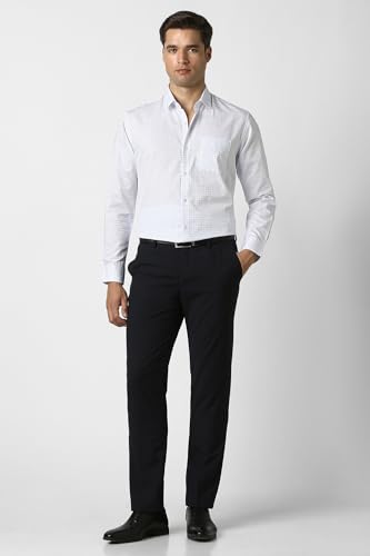 Image of Peter England Men Polycotton Solid Slim Fit Shirt
