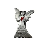 UHANBUT Car Guardian Angel Visor Clip, Never Drive Faster Than Your Guardian Angel Can Fly New Driver Safety Driving Medal Accessories, Religious Present for Driver Friend (1PC)