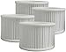 XUEBI Replacement Filter Vuoto del Filtro HEPA Standard a 4 Pacco, Sostituzione del Filtro sottovuoto, for Vuoto VCT80A Aspirapolvere a Filo, con Schermo del Filtro 4 Filtro HEPA + 4 Filtro Spugna