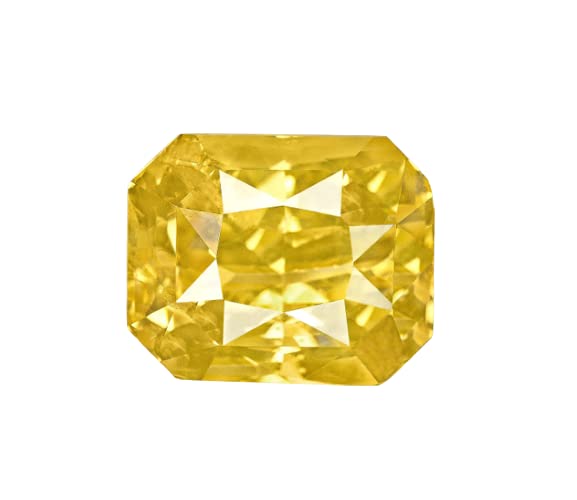 10 Ratti Top AAA+++ Natural Ceylon Yellow Sapphire Pukhraj Stone Tested Leb Original Certified.(YC7)