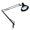 Luxo LS1ABK LS 23W CFL Task Light, 45 Powder-Coated Arm with External Springs, Edge Clamp, Black