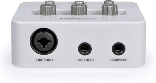 Image of ESI Neva UNO | Professional 24-bit /192kHz 2x2 USB Audio Interface for PC and Mac with XLR, Line, and DI Inputs, Podcasting, and Streaming, Perfect for Guitarists, Music Production Software Included