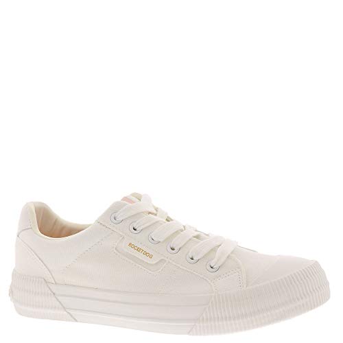 Rocket Dog Women s Cheery Canvas Cotton Sneaker, White, 8.5
