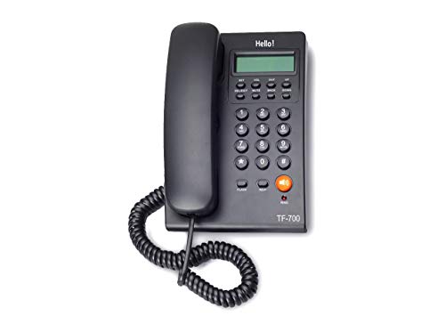 Hello ! TF-700 CLI Caller ID with 2 Way Speaker Corded Landline Phone for intercom and EPABX Desk & Wall Mountable (Black) (B08P9CG1QY) Amazon Price History, Amazon Price Tracker