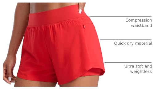 Image of CRZ YOGA 2 in 1 Double Layer Running Shorts 3 inch