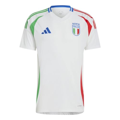 Adidas FIGC A JSY maillot respirant blanc col rond homme
