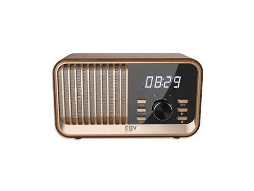 Radio portable CGV Bebop Bois d'exception avec enceinte 8W - 2