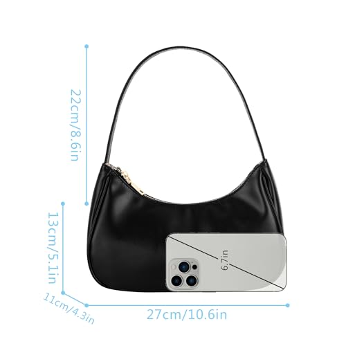 Image of Shoulder Bags for Women,Mini Clutch Purse Cute Hobo Tote Handbag with Zipper Closure