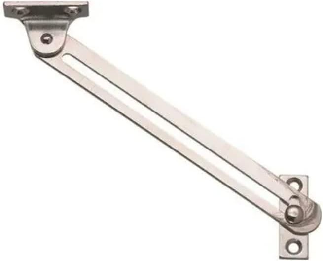 Cabinet Lid Stay with Guide Slot Nickel Plated Left Handed