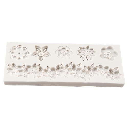 image for QDMOLDS Baroque Fondant Molds Flower Lace Silicone Molds Curlicues Scr