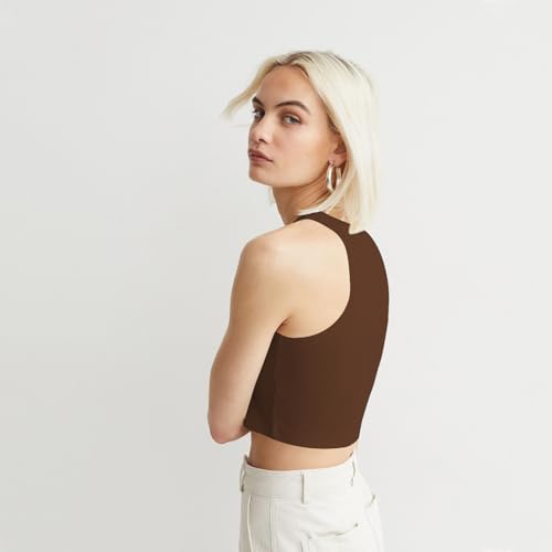 Image of KERI PERRY Tops for Women Crop Top for Women's Tank Activewear Tee Sports Western Casual Cotton Camisole Pack of 3 Combo