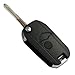 KEMANI New Uncut Blank Modified Flip Folding Shell Remote Key Case Fob 2 Button for 1999-2004 Land Rover Discovery