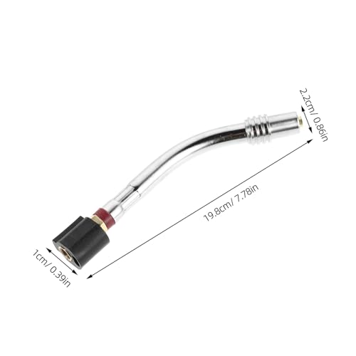 Tubo de cuello curvado para antorcha de soldadura Mig repuesto ligero 3
