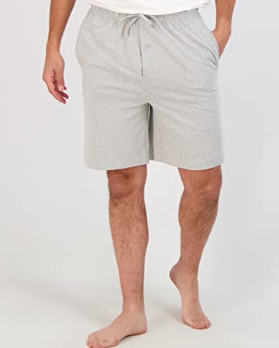 Real Essentials 3 Pack:Mens Cotton Ultra-Soft Knit Sleep Pajama Shorts & Lounge Wear (Available In Big & Tall) - Set 3, 3X2