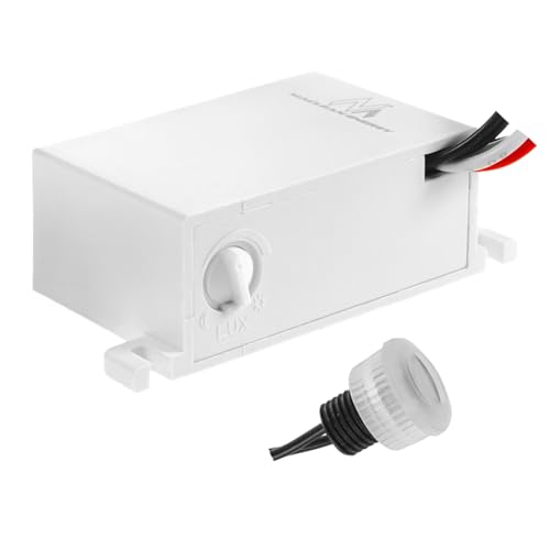 Maclean Dämmerungssensor mit Externer Sonde | 12-24V DC | Automatische Lichtsteuerung | LED-kompatibel | Wetterfest IP54 | Einstellbar 5-50 Lux | Energiesparend | Einfache Montage | MCE34 V
