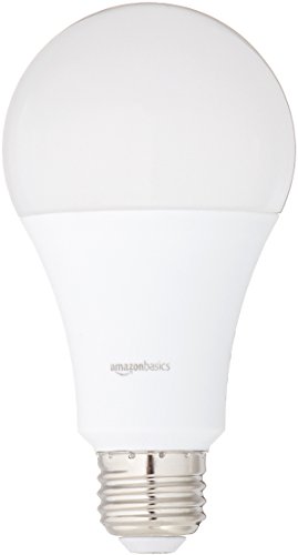 Amazon Basics 100 Watt Equivalent, Daylight, Non-Dimmable, 15,000 Hour Lifetime, A21 LED Light Bulb | 6-Pack