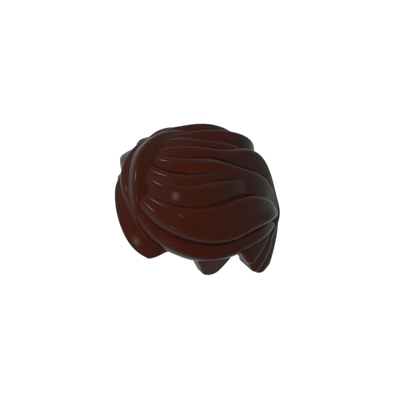Hairstyle Boy Man Hair 10PCS Compatible with Lego 43753 GDS-M113 Classic Bulk Toy MOC Color:Dark Brown