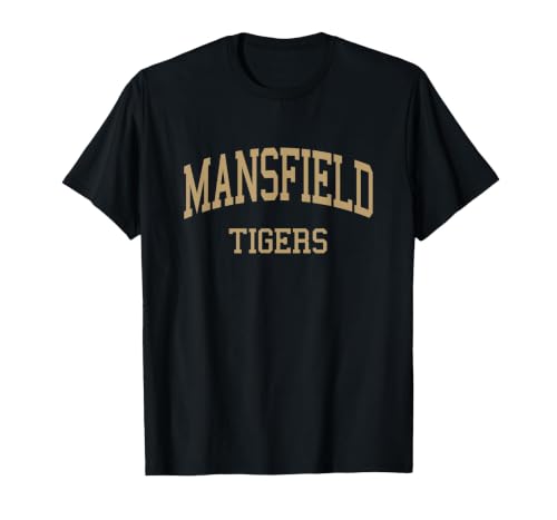Mansfield High School HS Mansfield TX Retro Sports T-Shirt, Men, Black, Small