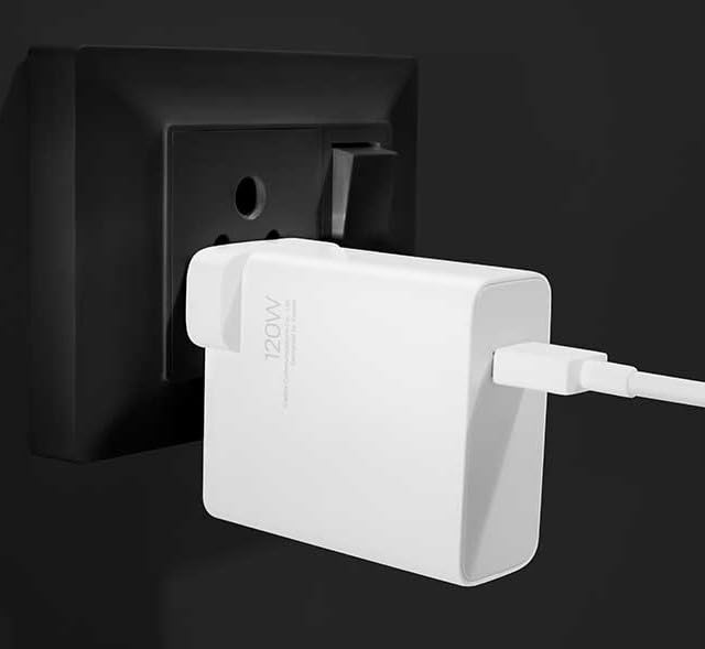 Image of Etguuds Charger Compatible with Xiaomi 120W HyperCharge Adapter Combo for Superfast Quick Charging with Type C Wire Included for MI14, Redmi Note 13 Pro, Note 13, Xiao