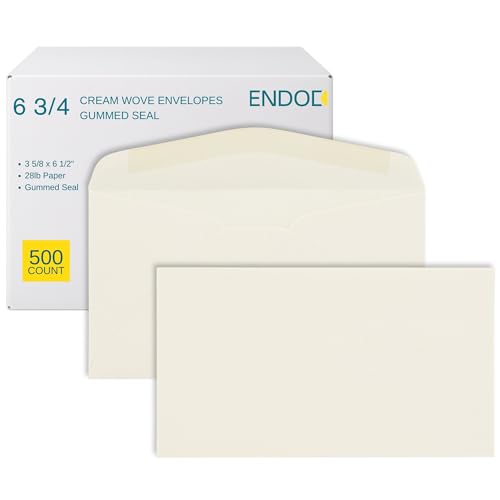 Enveloppes colorées 6.75 crème opaques pour protéger vos chèques et invitations