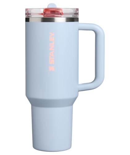 Image of STANLEY Quencher ProTour Flip Straw Tumbler with Leakproof Lid 40 oz | Built-in Straw and Handle | Cup Holder Compatible for Travel | insulated Stainless Steel Cup | BPA-Free | Blue Dream
