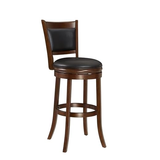 Ball & Cast Swivel Pub Height Barstool 29 Inch Seat Height Cappuccino Set of 1