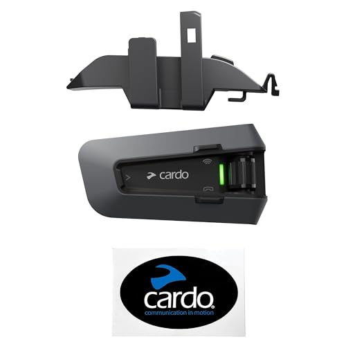 Cardo �J���h �o�C�N �C���J�� PACKTALK EDGE 1-15�l�p �u�����h�������S�X�e�b�J�[�t���� �� SHOEI�w�����b�g�p�A�_�v�^�[3 �Z�b�g