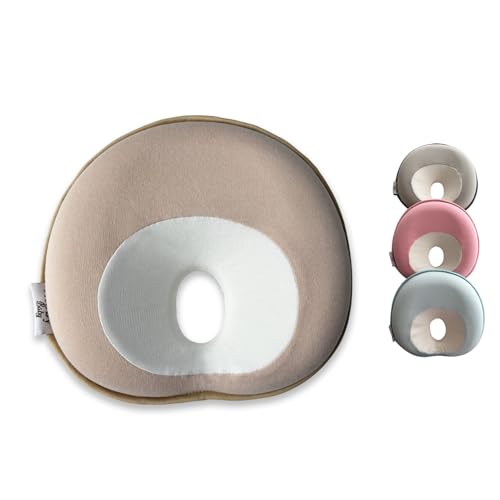 Baby Pillow for Stroller, Bouncer, Car Seat and Travel (Biscuit Beige)